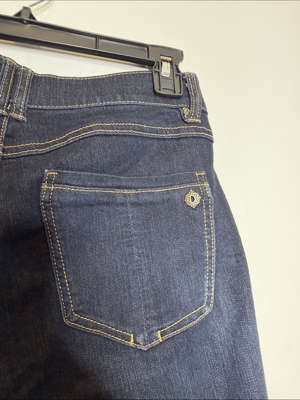 Democracy Sze 4 Dark Blue Women Jean Denim Absolution Flare Leg Closet Staple - Picture 4 of 10